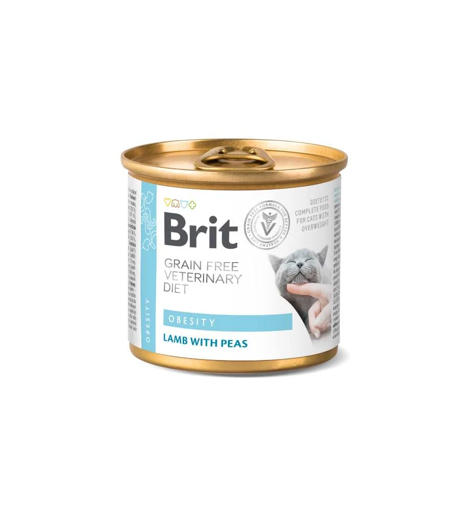 Brit Grain Free Veterinary Diet Obesity Blik - 6 X 200 Gram