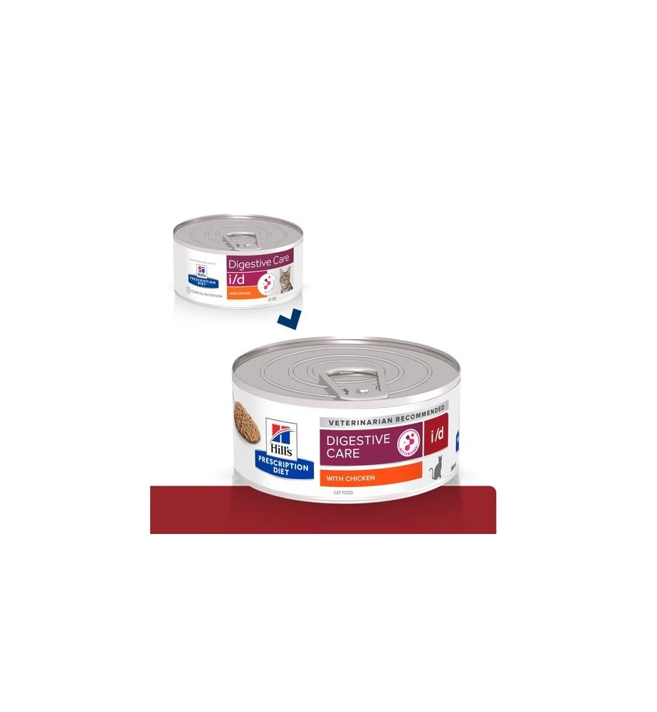 Hill's Prescription Diet I/D Digestive Care Met Kip - 24 X 156 Gram - Afbeelding 2