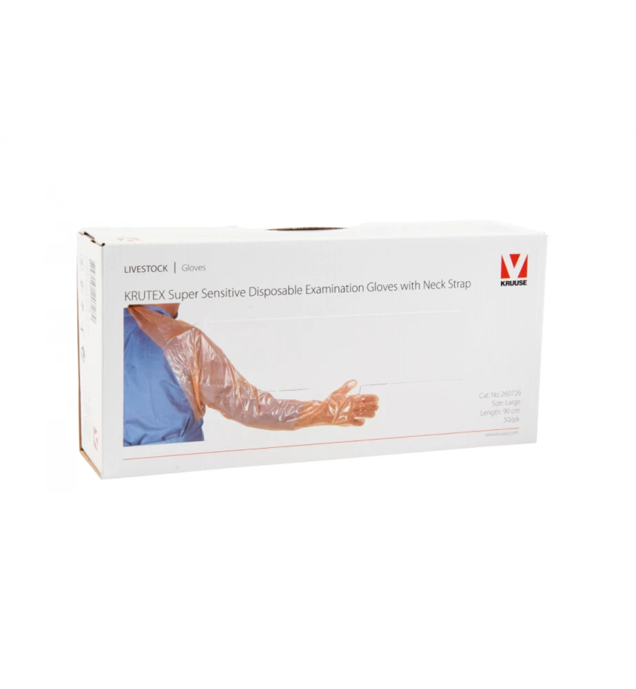 Krutex Onderzoekshandschoen Sensitive Met Neckstrap - 50 Stuks