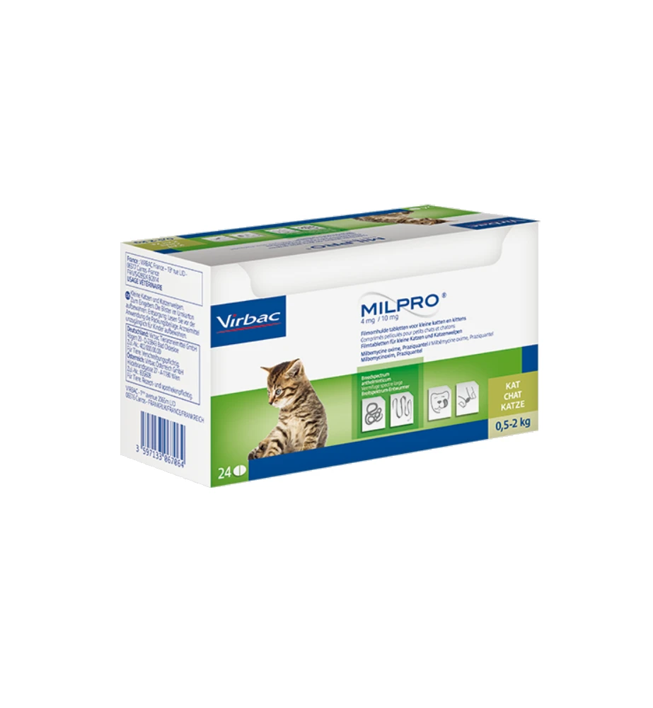 Milpro Kitten / Kleine Kat - 24 Tabletten