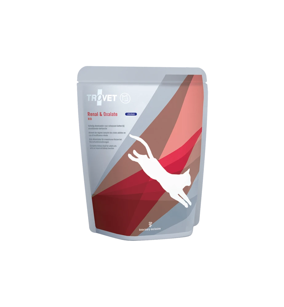 Trovet Renal & Oxalate RID Chicken Pouch - 12 X 85 Gram